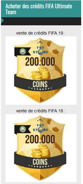 achater crédits FUT